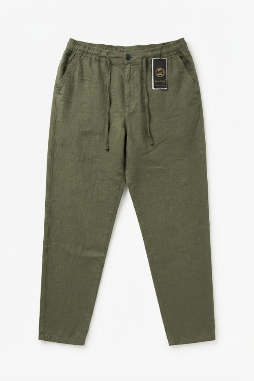 PANTALON LIN HOMM KAKI