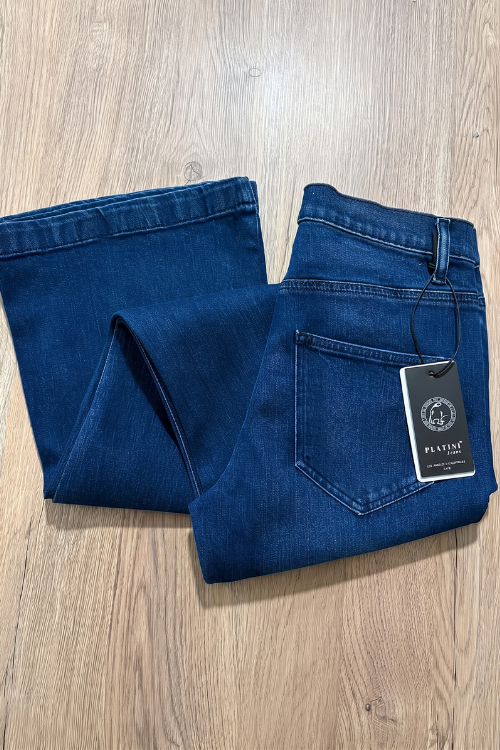 PANTALON FLARE BLEU – Image 2