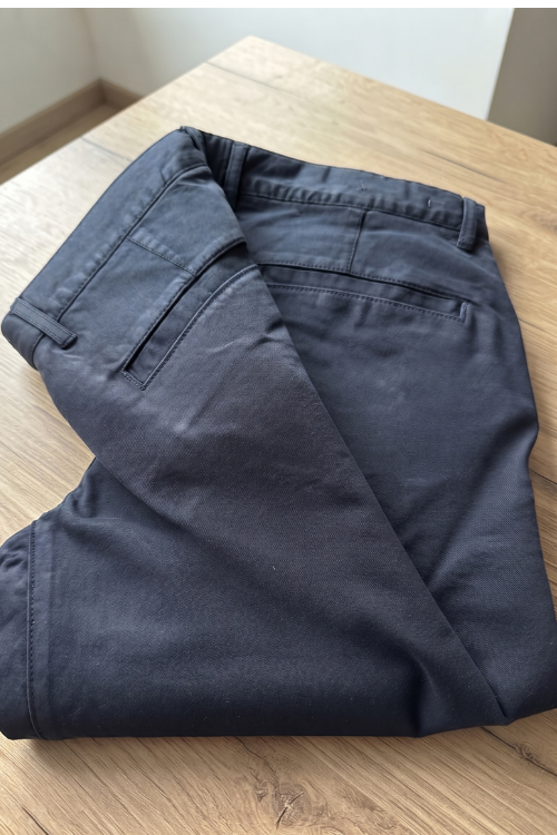 PANTALON CHINO TAPERED BLEU – Image 4