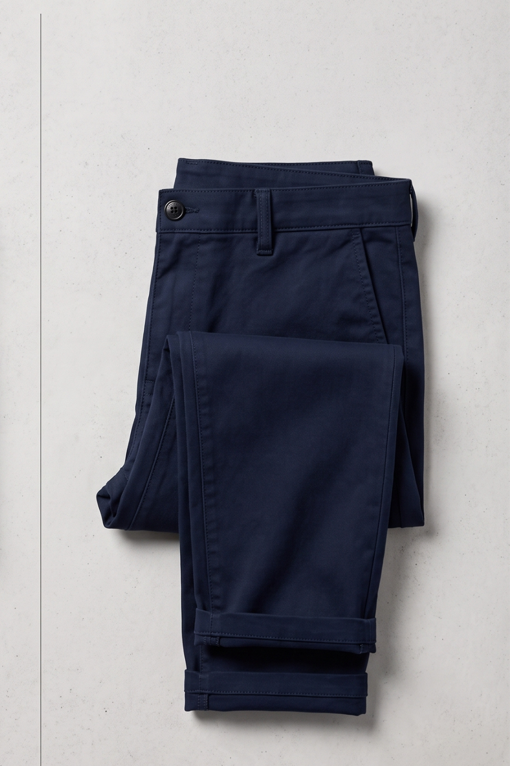 PANTALON CHINO TAPERED BLEU – Image 2