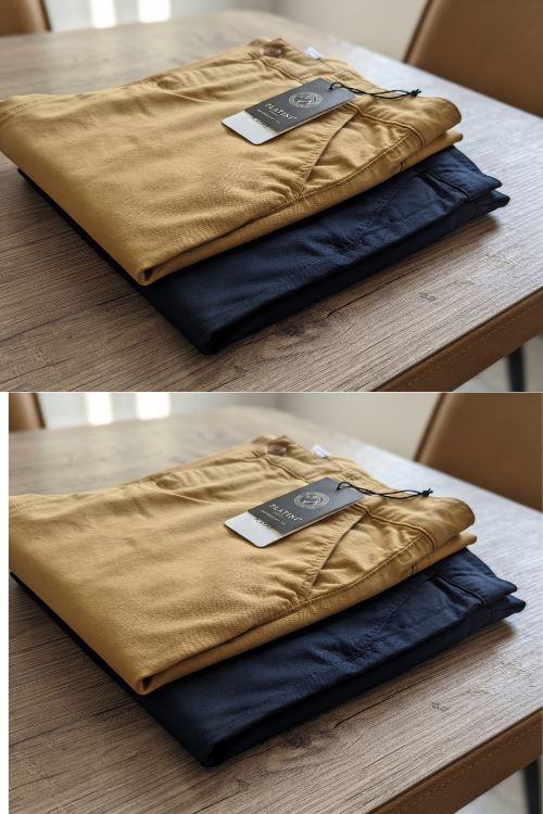 PANTALON CHINO TAPERED BEIGE – Image 4