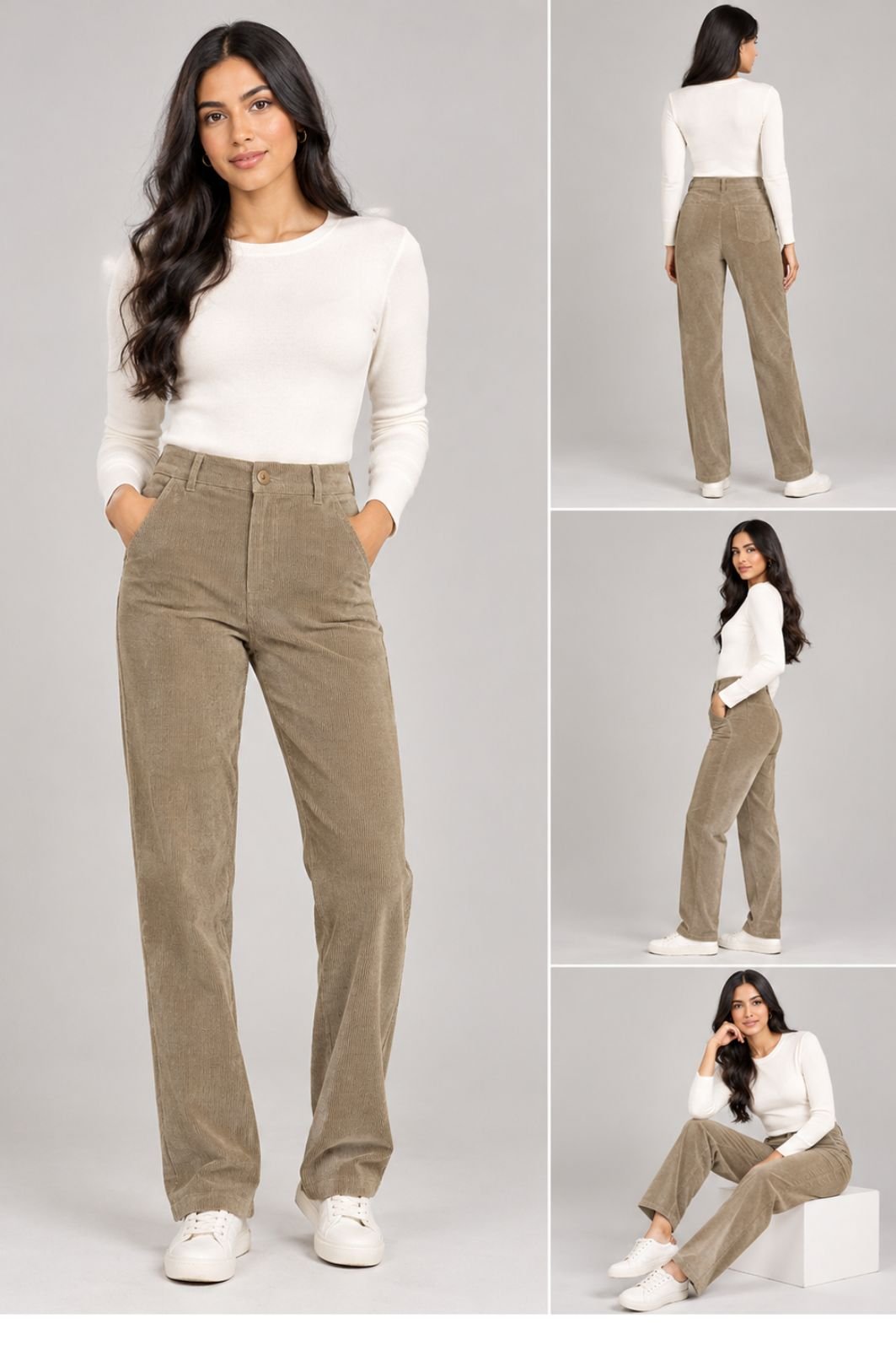 PANTALON CHINO VELOURS COTLEE – Image 3