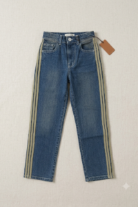 Pantalon fillette avec bandes